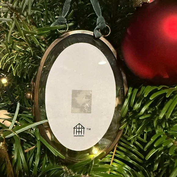 Brass and Glass Oval Frame Ornament - Hearth & Hand™ with Magnolia - Picture 3 of 6